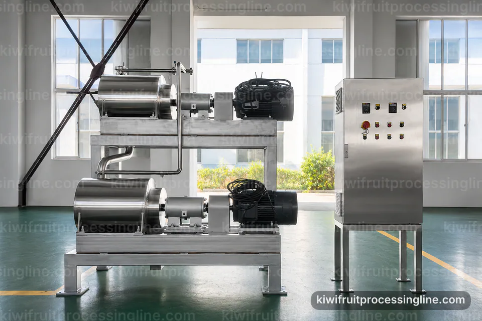industrial kiwifruit juice and puree line, buying considerations: low shear kiwi pulper operating stage