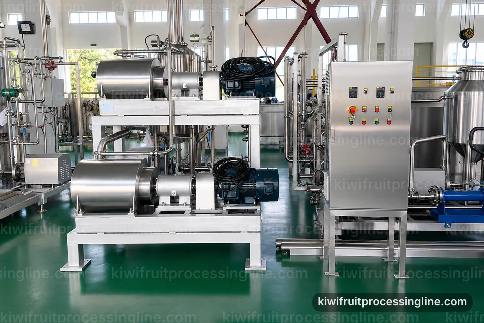 Industrial Kiwifruit Juice And Puree Line: Applied Process Engineering Operating Stage industrial kiwifruit juice and puree line, applied process engineering: low shear kiwi pulper operating stage