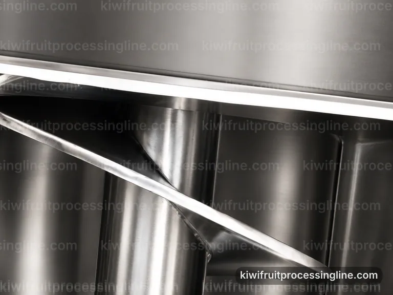 industrial kiwifruit juice and puree line, selection criteria: low shear kiwi pulper connection view